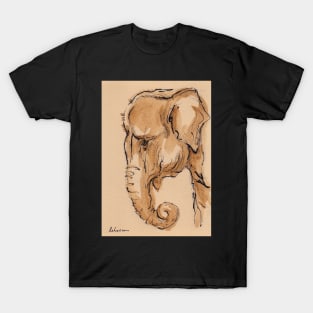 Elephant Watercolor Painting #3 T-Shirt